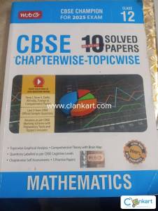 CBSE class 12 10 solved papers topicwise MATHEMATICS 2024-2025