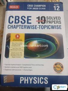 CBSE class 12 10 solved papers topicwise PHYSICS 2024-2025