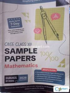 CBSE class 12 maths sample paper