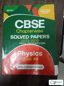 CBSE class 12 physics solved papers chapter wise