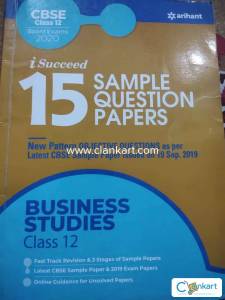 CBSE class 12th 2020 Arihant Business Studies Sample Paper