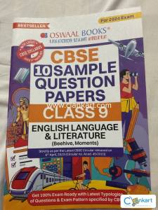 CBSE english 9 sample question papers Oswaal