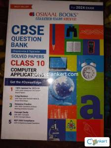 CBSE question bank from Oswaal for class 10 exam(Computer Apllication)