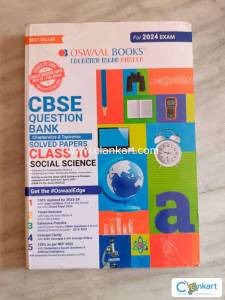 CBSE question bank (with solved papers) of social science class 10