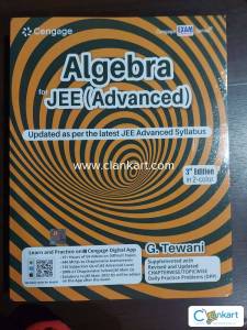 CENGAGE ALGEBRA for JEE(advanced) by G.Tewani