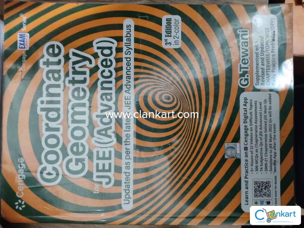 Buy cengage coordinate geometry g tewani mains advanced book in