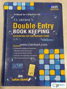 CLASS 12 CBSE ACCOUNTANCY TS GREWAL DOUBLE ENTRY BOOK KEEPING VOL1