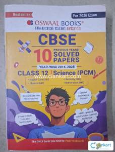CLASS 12 CBSE (PCM), OSWAAL 10 YEARS SOLVED QUESTION BANK