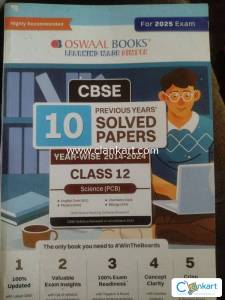 CLASS 12 -LAST 10 PREVIOUS YEARS SOLVED PAPERS CBSE (OSWAAL)