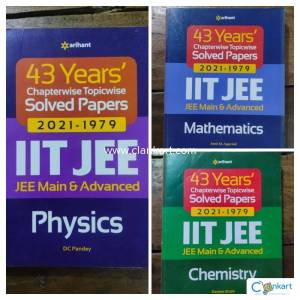 COMBO Arihant Last 43 years' JEE PYQs Solved PCM