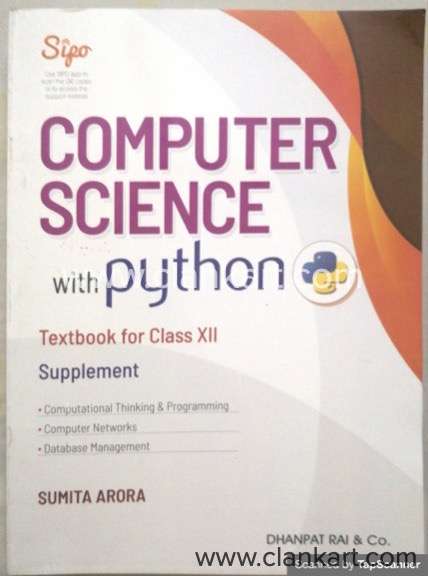 COMPUTER SCIENCE WITH PYTHON SUPPLEMENT