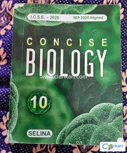 CONCISE SELINA GRADE 10 BIOLOGY ICSE