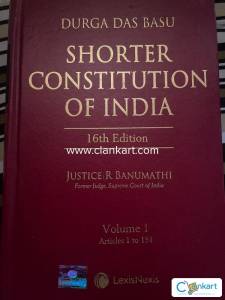 CONSTITUTION OF INDIA, DD BASU