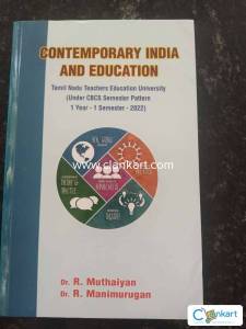 CONTEMPORARY INDIA AND EDUCATION B Ed First Semester Tamil Nadu Univer