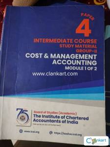 COST AND MANAGEMENT ACCOUNTING - CA INTER