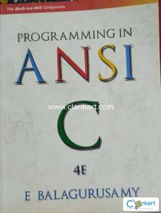C programming book by E.Balagurusamy