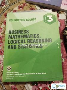 Ca foundation course -businees mathematics,LR and statistics