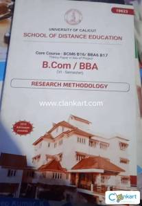Calicut university RM for b.com /bba  6 th semester