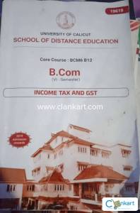 Calicut university  income tax& Gst for b.com 6th semester
