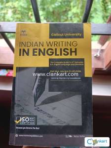 Calicut university indian writing in english for 5th semester ba engli