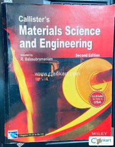 Callister's Materials Science and Engineering By R Balasu