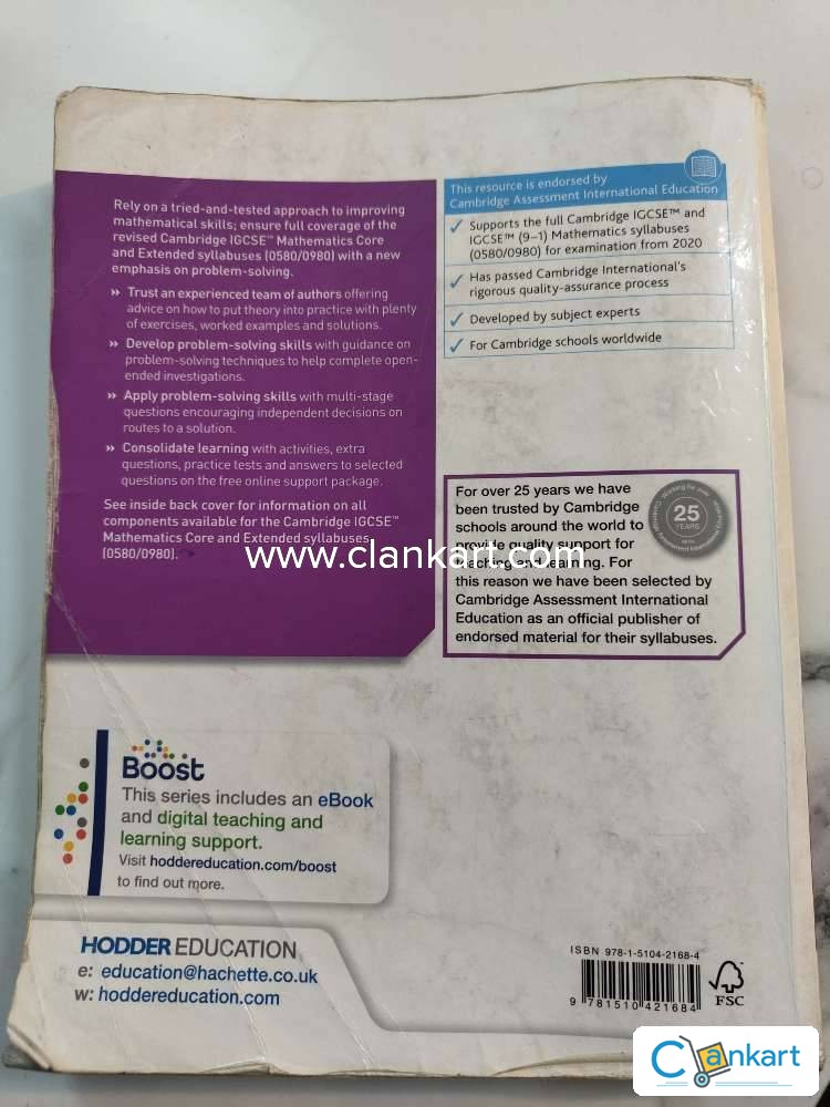 Buy cambridge igcse mathematics core and extended book in fair