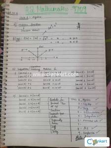 Cambridge Mathematics handwritten notes for A level