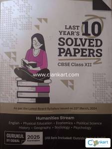 Cbse 10year solved question papers (2025) humanities