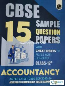 Cbse 15 sample papers accountancy by pw