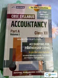 Cbse Accountancy part a volume 1 class 12