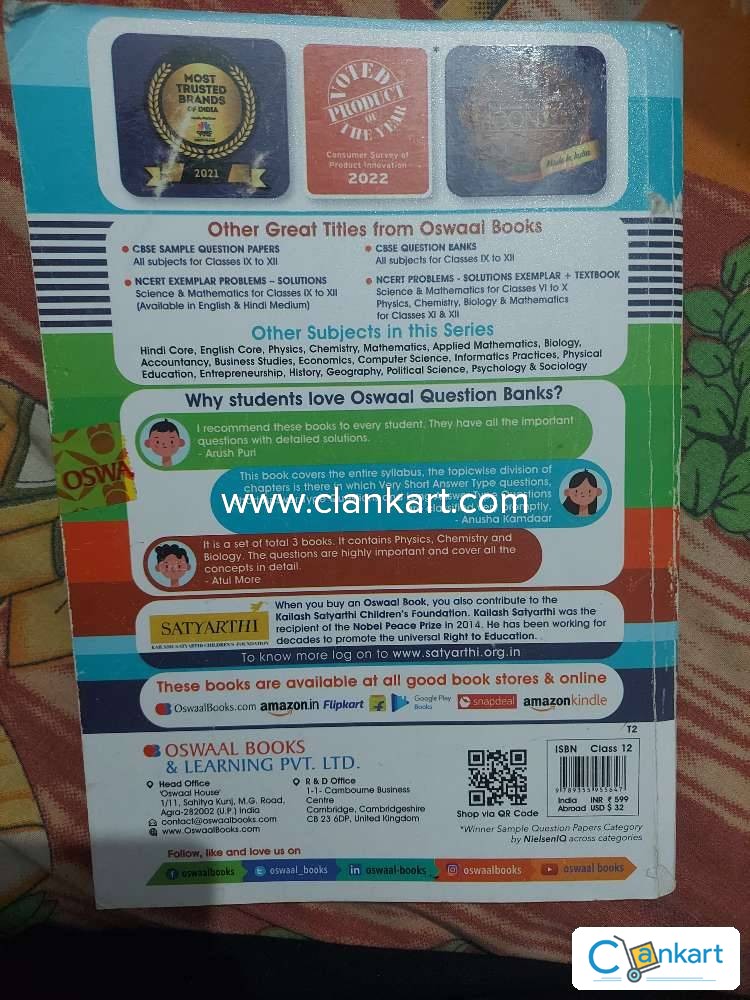 Buy oswaal cbse chapterwise topicwise question bank class 12