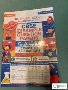 Cbse class 10 question paper computer application 2024-2025 oswaal