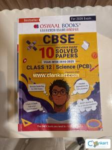 Cbse class 12 solved papers (PCB+english)