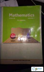 Cbse maths side book class 12 th RD Sharma 1 & 2 part both maths