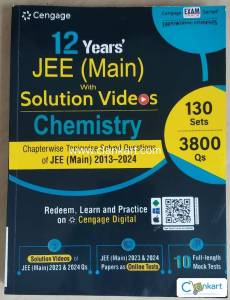 Cengage 12 years jee mains with solution videos chemistry