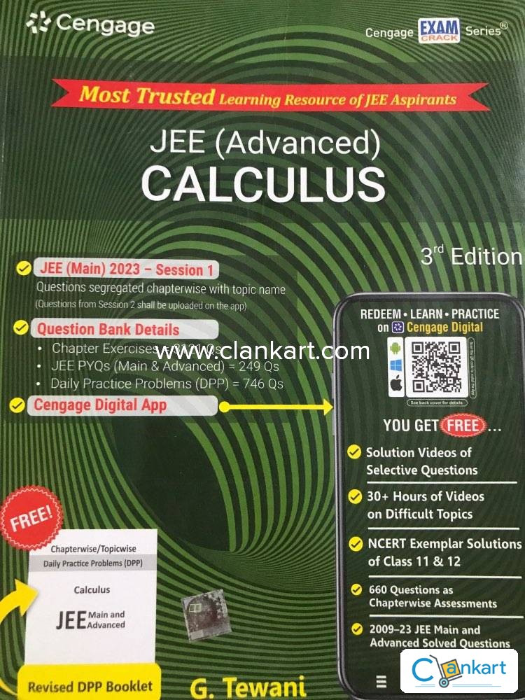 Buy cengage jee advanced calculus book in excellent condition at