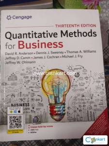 Cengage Quantitative Methods for Business (13th edition)