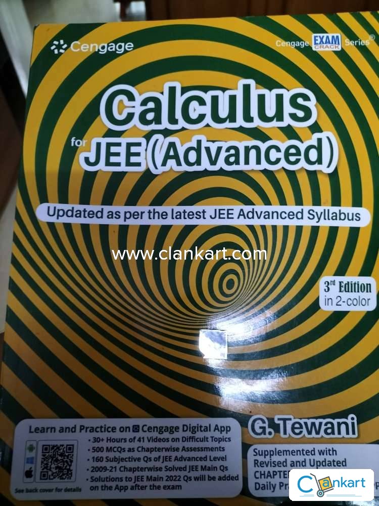 Buy calculus for jee advanced book in excellent condition at clankart