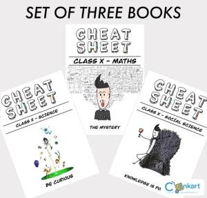 Cheat Sheet: Class 10 Guide Set of 3 books [ Maths , Social , Science]
