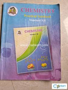 Chemistry and physics practical notebook std 12