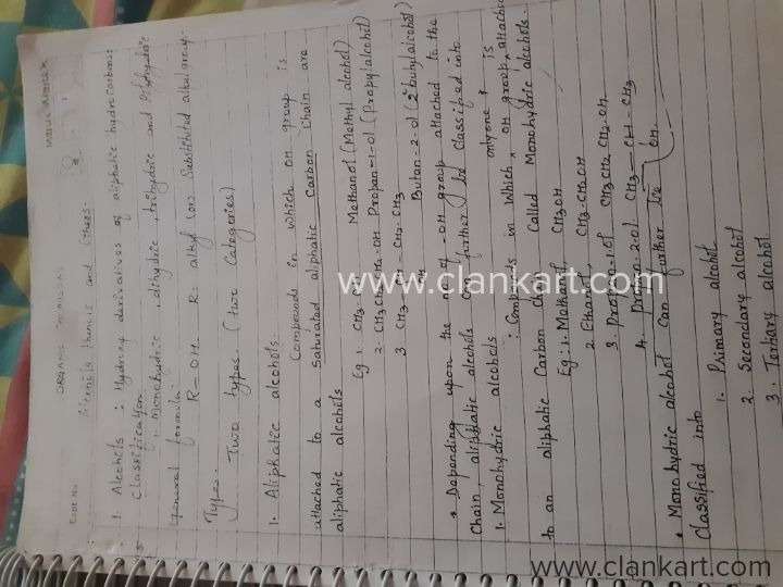 Chemistry organic and inorganic notes