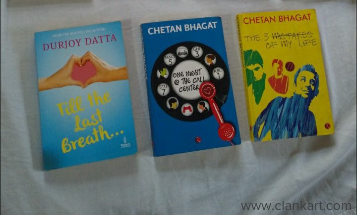Chetan Bhagat and Durjoy Dutta novels