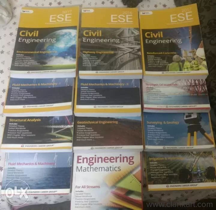 Civil engineering gate ies books