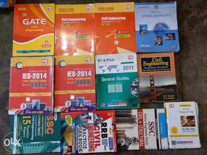 Civil engineering preparation books at 50 percent off