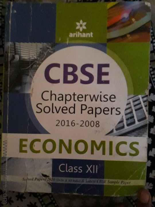 Class-12 cbse economics chapterwise solved papers