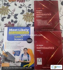 Class 10 CBSE 2024 Prep Set (RD Sharma Combo + Oswal Question Bank)