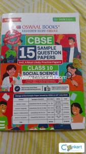 Class 10 CBSE Social science oswaal 15 sample papers book 2026