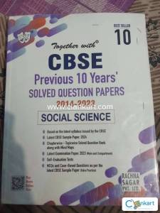 Class 10 Cbsc social science previous 10 year sample paper book