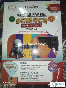 Class 10 Educart science sample paper 2022-2023 very good condition