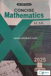 Class 10 ICSE Math textbook (Selina publications)